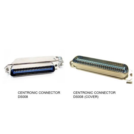 زاوية الحق هود Centronics الموصل - DS008-XXXX